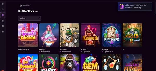 iWild Casino desktop screenshot 2